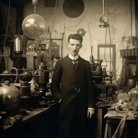 nikola tesla's lab.